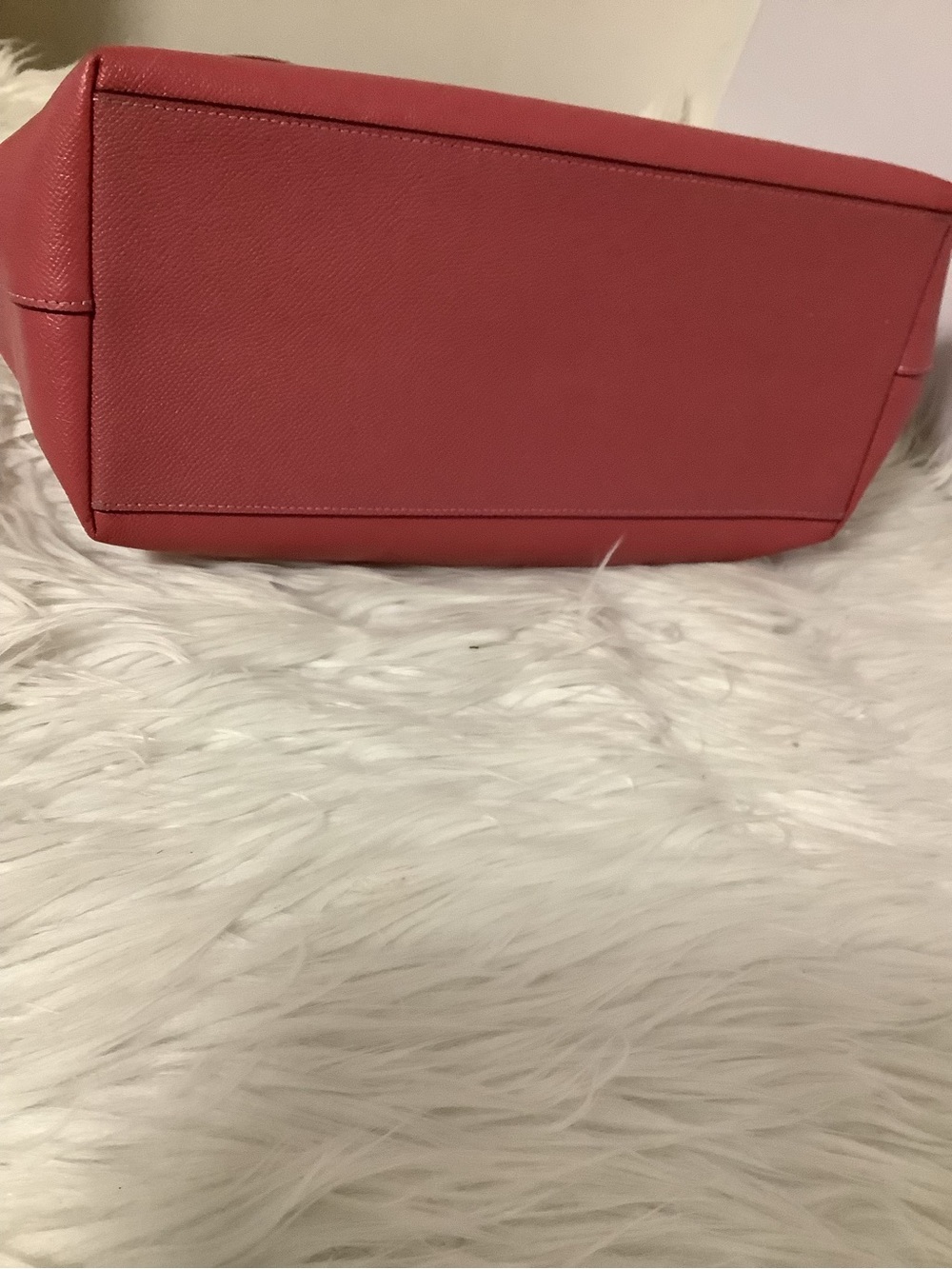 Coach Rose mauve Crossgrain Leather Tote with Gold Hardware - Picture 11 of 16